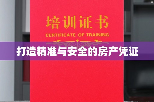 湖内打造精准与安全的房产凭证